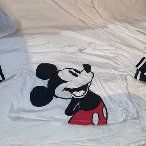 Mickey Mouse cropped T-shirt size 10-12